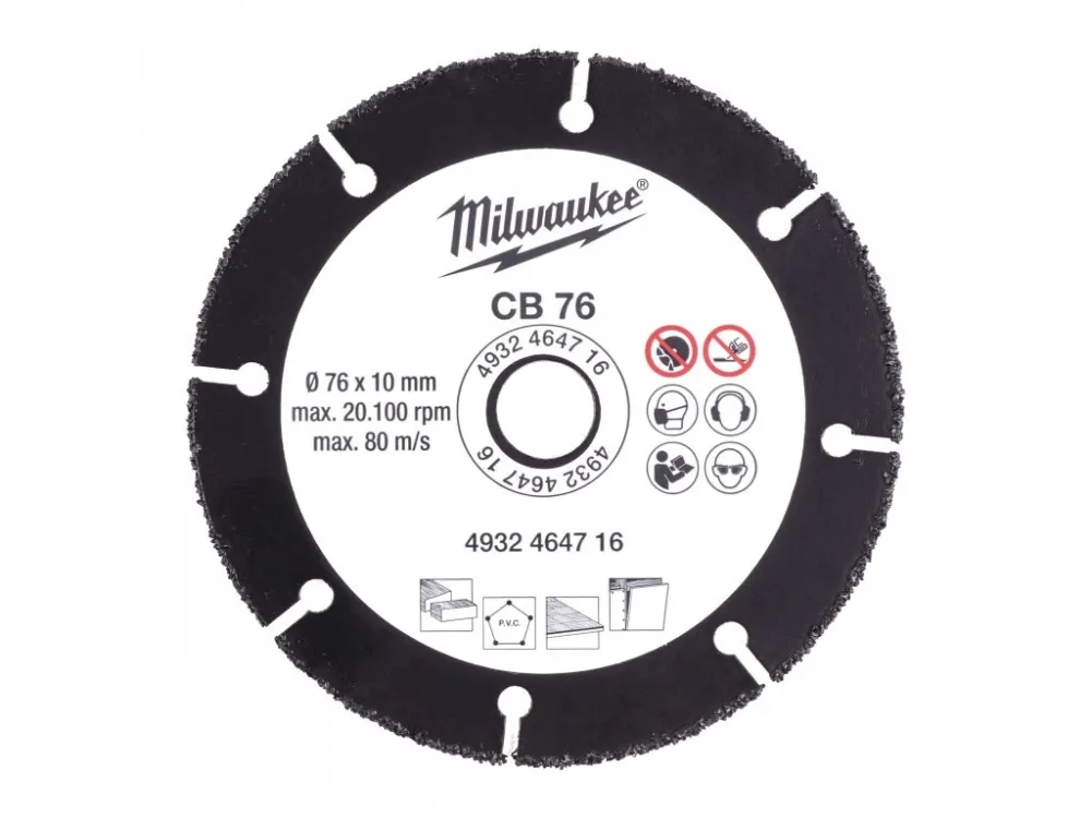 Super Cena MILWAUKEE Karbidový kotouč ∅ 76 x 10 mm
