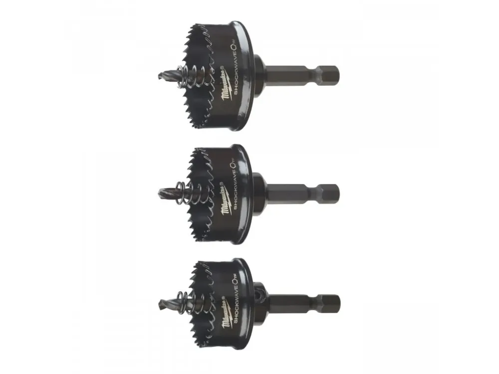 Top Prodej MILWAUKEE Sada kruhových pilek Shockwave™ (3ks) - ∅ 22/29/35 mm