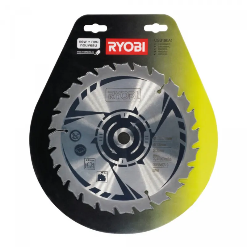 RYOBI CSB190A1 pilový kotouč 190 mm (pro RWS1250 / RWS1400 / RWS1600) Pouze Dnes