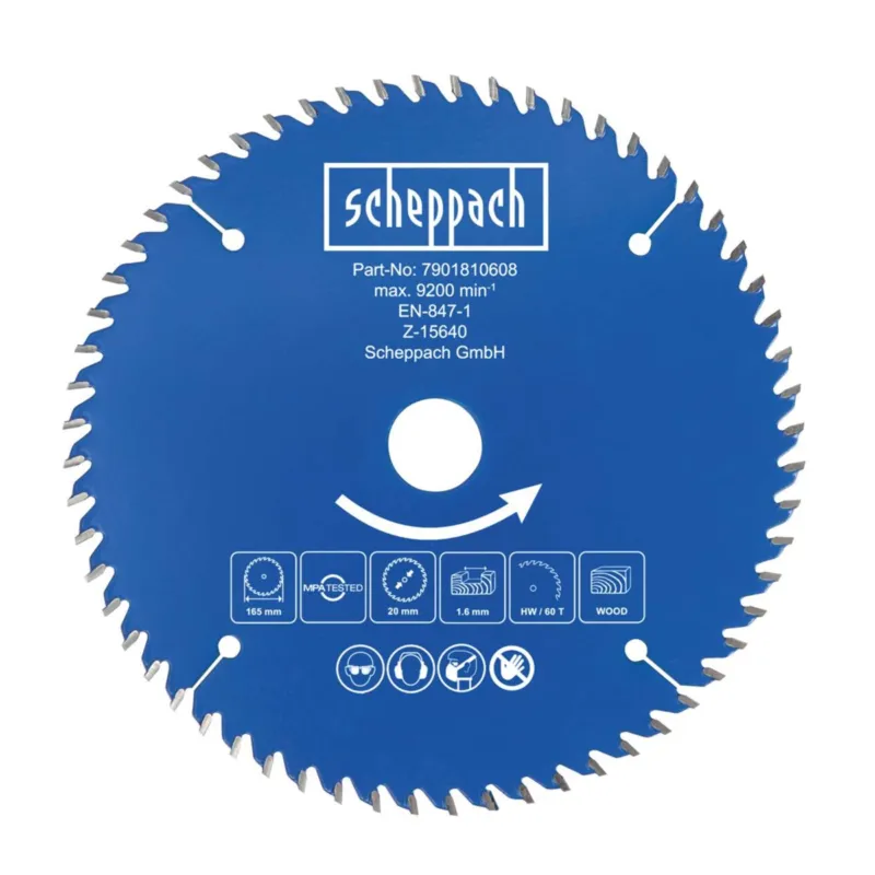Scheppach Pilový kotouč TCT ( 165 x 20 x 1,6 mm, 60 Z ) pro BC-HCS165-X / C-HCS165-X Výhodná Nabídka