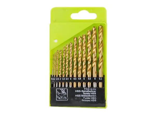 Bezpečná Platba Vrtáky do kovu, sada 13ks, ∅1,5-6,5mm, HSS