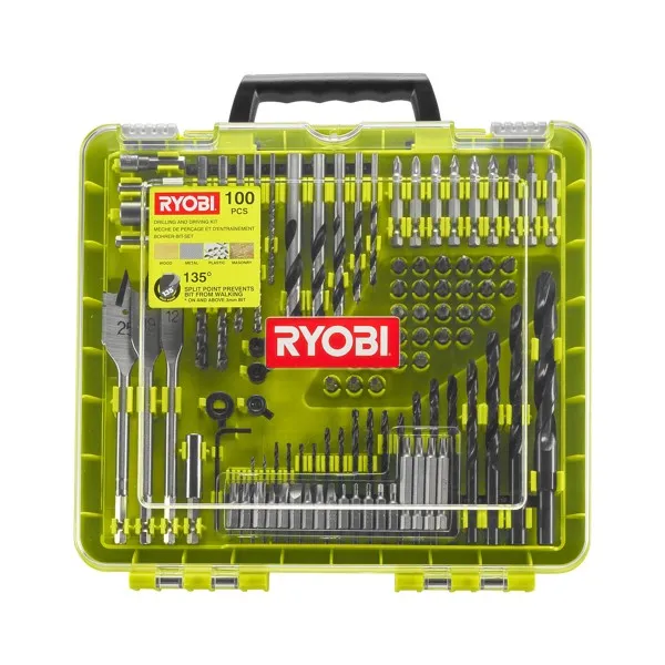 RAKDD100 100ks sada vrtacích a šroubovacích bitů Ryobi Dokud Zásoby Vydrží