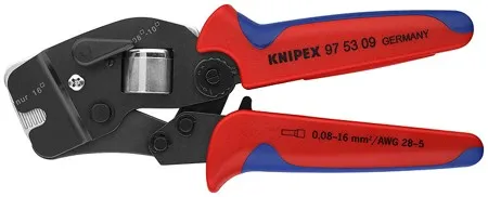 Knipex 97 53 09 Samonastavitelné kleště pro lisování kabelových koncovek, s čelním zaváděním Bezpečná Platba