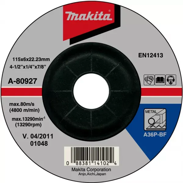 Kotouč brusný na ocel Makita 125 x 6 x 22mm Poslední Šance