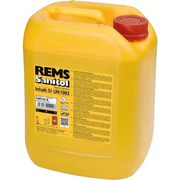 Olej na řezání závitů REMS Sanitol 5 l Výhodná Nabídka