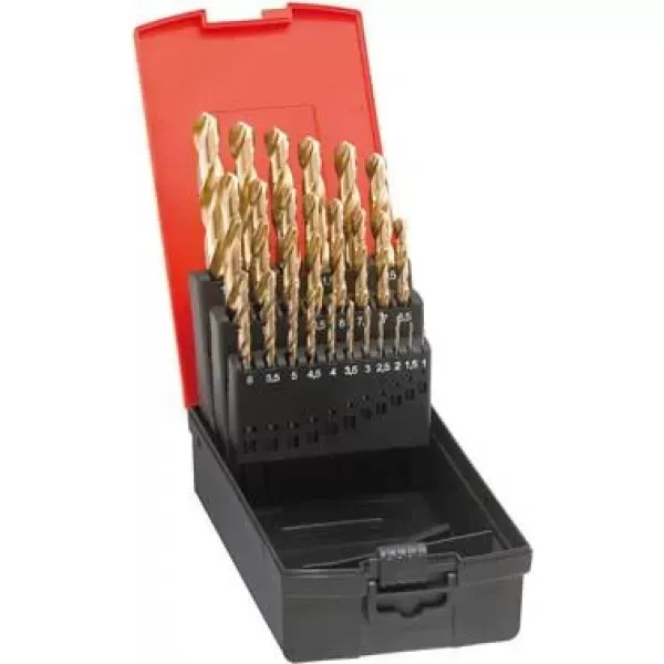 Sada vrtáků do kovu DIN338 HSS vybrušovaný TiN typ N 1-5,9mm FORMAT Značkový