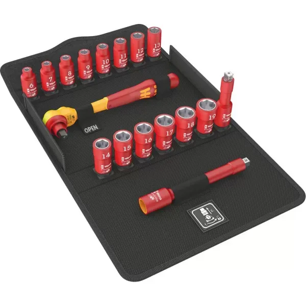 Gola sada 3/8" ZYKLOP VDE 17 ks Wera 05004970001 Vysoce Kvalitní