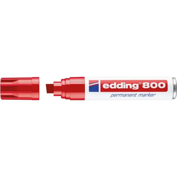 Vysoce Kvalitní Popisovač permanentní 800 červená edding