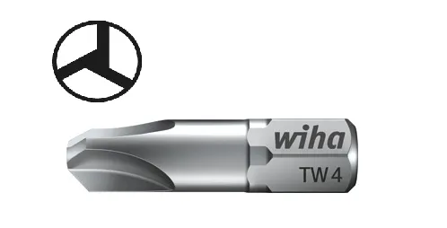 Bit standard Tri-Wing 1/4" 25 mm Tri-Wing 4 Originální