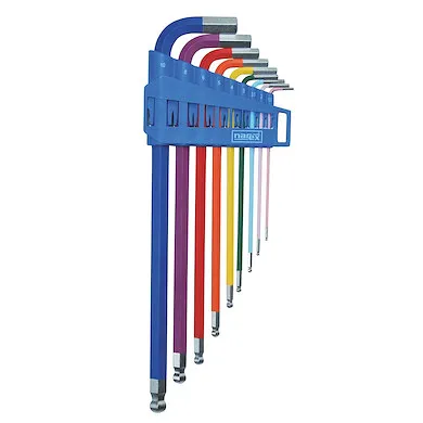 Doprava Zdarma NAREX 443001445 Sada klíčů 9dílná inbus (imbus) COLOR LONG BALL 1,5-10mm(N000224)